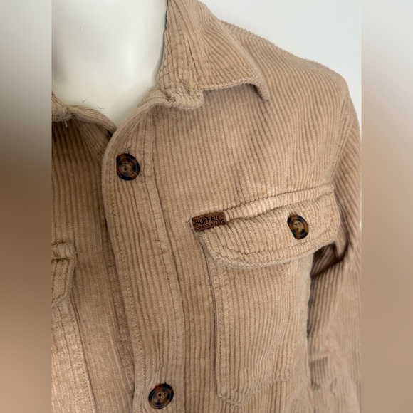 Buffalo David Bitton Beige Corduroy Shirt Jacket Small - Picture 3 of 10